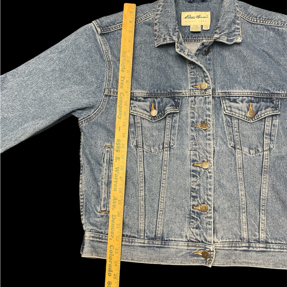 Vintage, Eddie Bauer, Denim Jacket, Size Small - Picture 6 of 7